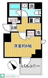SHOKENレジデンス横浜鶴見4 1Kの間取図画像