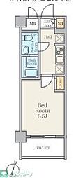 S-RESIDENCE横浜子安abreast 1Kの間取図画像