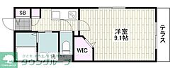 LaPrimaveraカワサキ 1Kの間取図画像