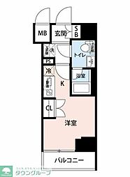 マイナビSTAY Kawasaki Axis North 1Kの間取図画像