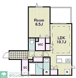 仮)本町1丁目メゾン 1LDKの間取図画像