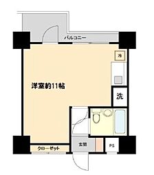 プラス・ワン横浜 ワンルームの間取図画像