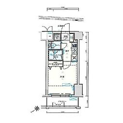 バージュアル横濱鶴見 1Kの間取図画像