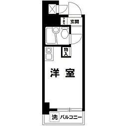 TOP鶴見No.1 ワンルームの間取図画像