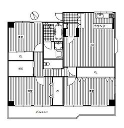 ハレーちとせ 3SLDKの間取図画像