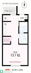 QUIET CRAB HOUSE 小島新田(仮) ワンルームの間取図画像