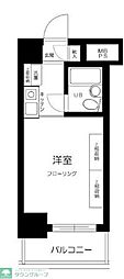 クリオ新子安ファースト ワンルームの間取図画像