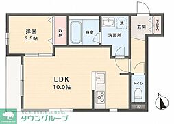 メゾンさいわい 1LDKの間取図画像
