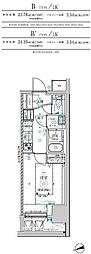 RELUXIA横濱鶴見III 1Kの間取図画像