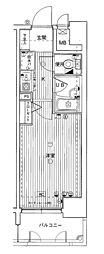 エスリード本町 1Kの間取図画像