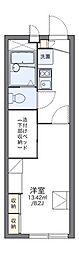 レオパレス彩 1Kの間取図画像