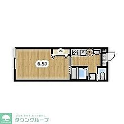 東武野田線 豊春駅 徒歩10分の賃貸アパート 1階ワンルームの間取り