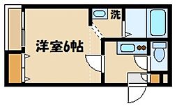 東武野田線 七里駅 徒歩7分の賃貸アパート 2階1Kの間取り