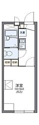 レオパレスピーチ 1Kの間取図画像