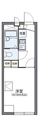 レオパレスロワール130 1Kの間取図画像