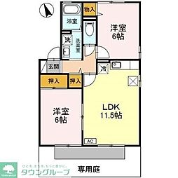 WillMore2001・A 2LDKの間取図画像