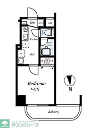 スパシエルクス大宮 1Kの間取図画像
