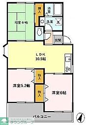 サンヴァリィ1 3LDKの間取図画像