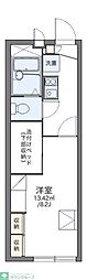 レオパレスMINE2 1Kの間取図画像