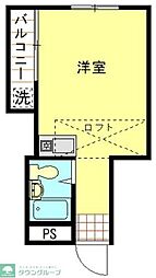ノア大宮 ワンルームの間取図画像