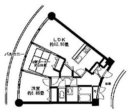 パインビュー 2LDKの間取図画像