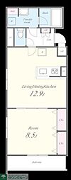 エトワール 1LDKの間取図画像