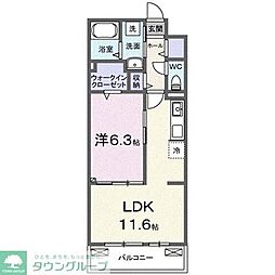 ルミナス コート 1LDKの間取図画像