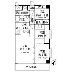 MONA-B 3LDKの間取図画像