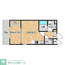 (仮称)ジーメゾン上尾緑丘 1LDKの間取図画像