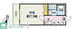 さいたま市北区宮原町4丁目アパート 1Kの間取図画像