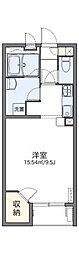 レオネクストブランジール森 1Kの間取図画像