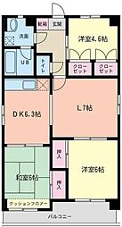 ラ・コリーナ 3LDKの間取図画像