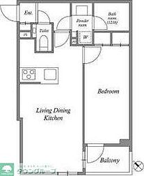 ACPResidence新江古田 1階1LDKの間取り