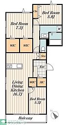 間取図画像 3LDK