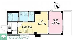 つむぎの杜　西荻みなみ 3階1DKの間取り