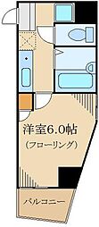 スカイコート高田馬場第3 7階1Kの間取り