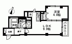 メゾン・ボヌール 3階1LDKの間取り