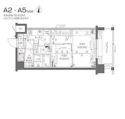 ZOOM新宿西落合 2階2Kの間取り