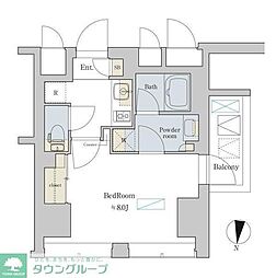 Ｂｒｉｌｌｉａ　ｉｓｔ　渋谷本町 5階1Kの間取り