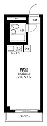 テイジン荻窪スカイレジテル 3階ワンルームの間取り