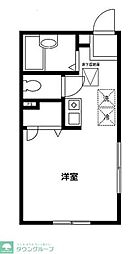 スカイドリーム西落合 1階1Kの間取り