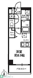 Ｔ’ｓ　ｇａｒｄｅｎ高円寺 405 4階ワンルームの間取り