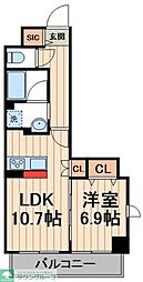 LABELJOUR錦糸町 1LDKの間取図画像