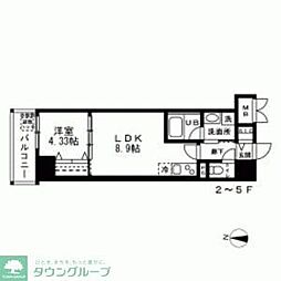 LABELJOUR錦糸町 1LDKの間取図画像