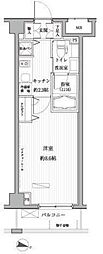 メゾンカルム西新宿 1Kの間取図画像