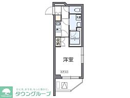 LOVIE文京音羽 1Kの間取図画像
