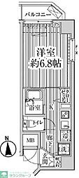 HF東中野レジデンス 1Kの間取図画像