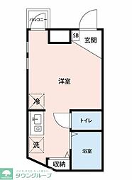 ルモンド荻窪 ワンルームの間取図画像