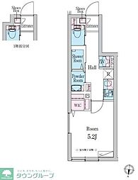 DUOMAISON笹塚 1Kの間取図画像