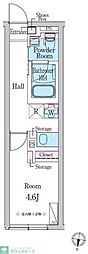 DUOMAISON笹塚 1Kの間取図画像